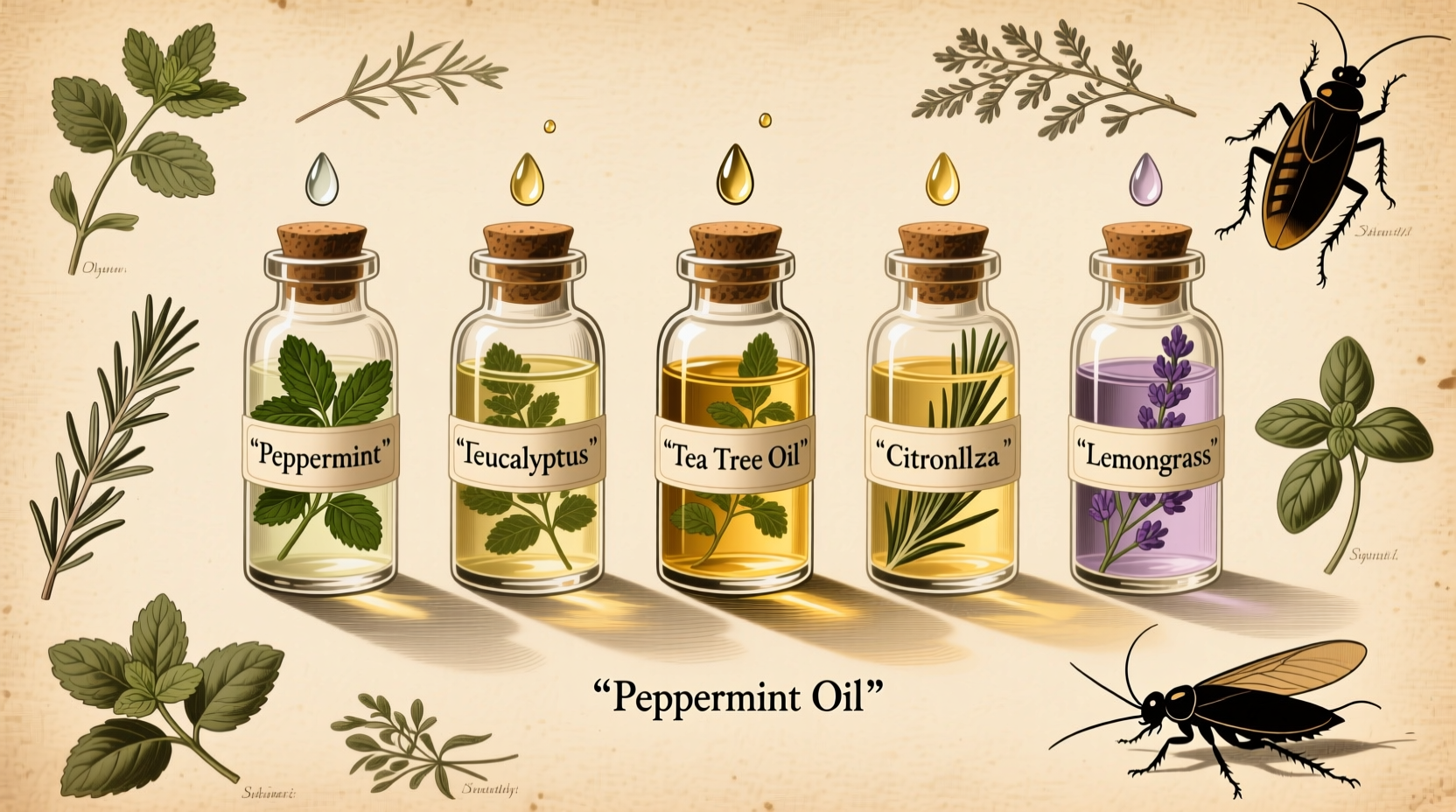 essential oils that repel roaches