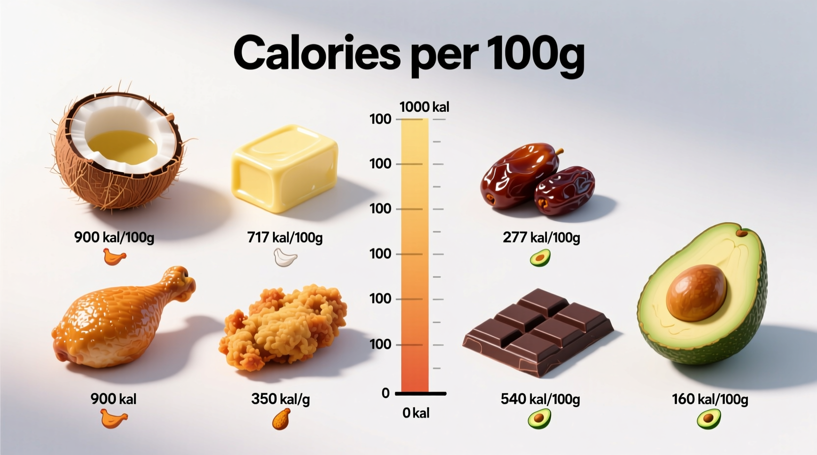 what food has the most calories