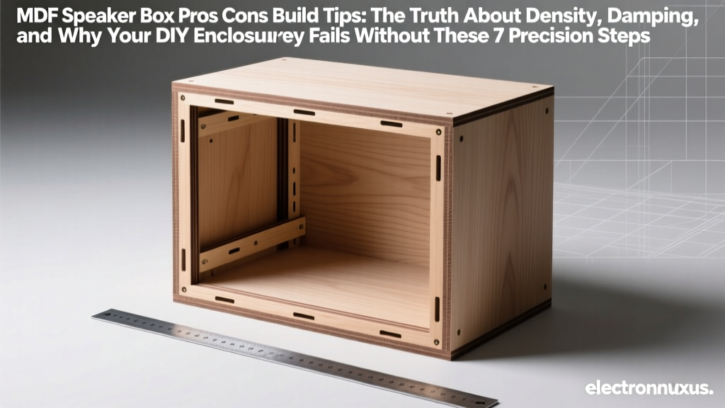 MDF Speaker Box Pros Cons Build Tips: The Truth About Density, Damping, and Why Your DIY Enclosure Fails Without These 7 Precision Steps