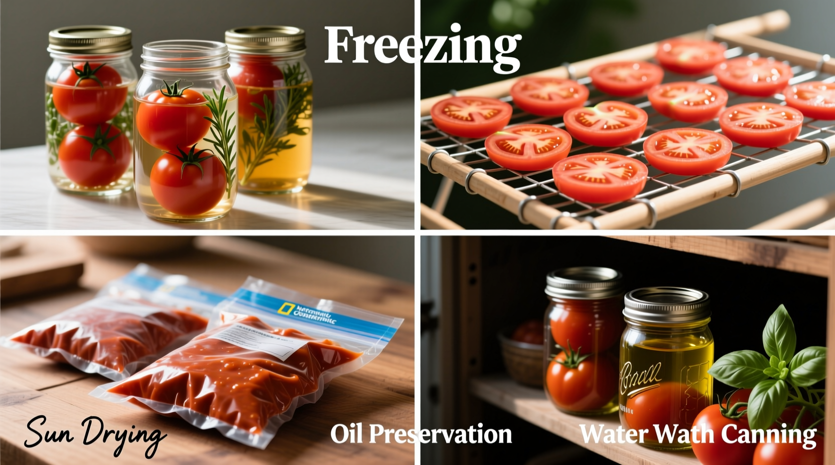 four ways to preserve all your tomatoes at the same tim