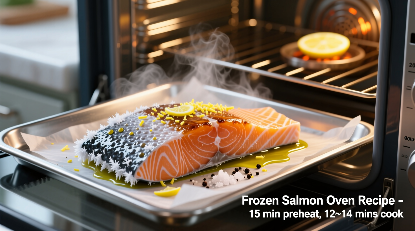 how to oven cook frozen salmon