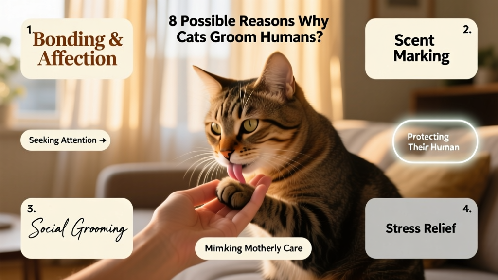 Why Do Cats Groom Humans? The 8 Possible Reasons