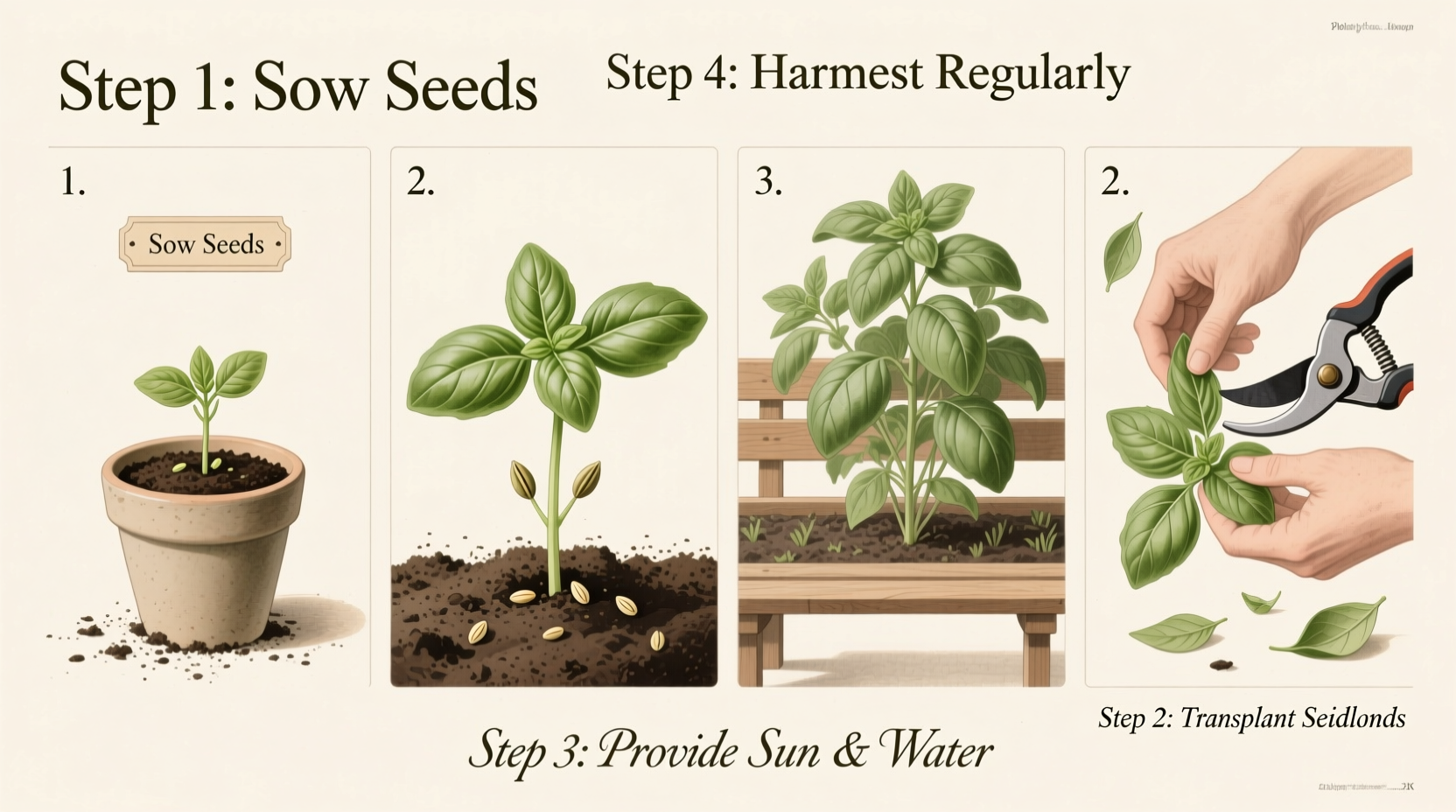 Grow Basil from Seeds: 5 Easy Steps | TheHomeSprouts