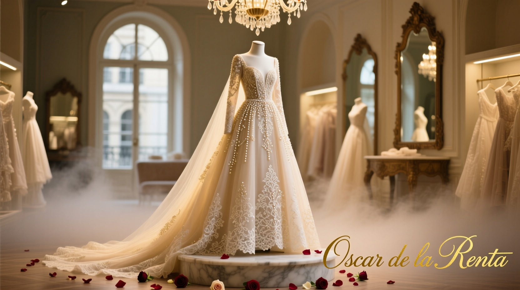 how much is an oscar de la renta wedding dress