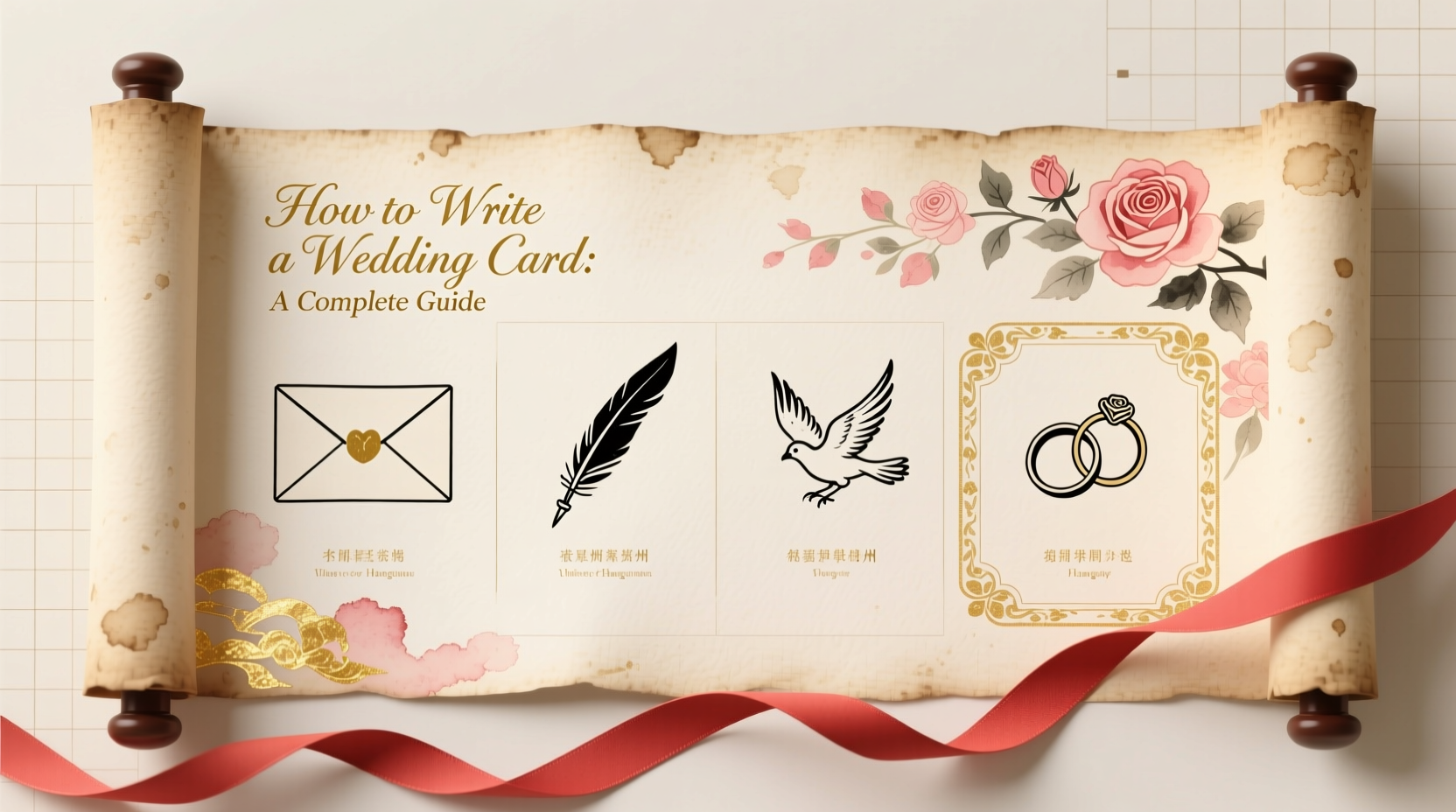how to write a wedding card