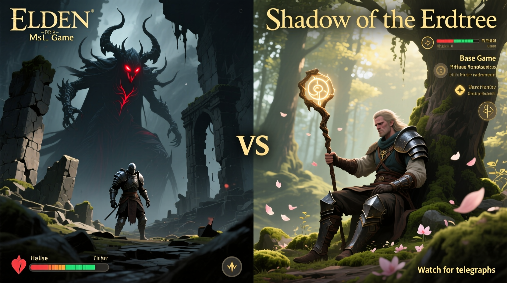 elden ring shadow of the erdtree vs base game difficulty comparison for casuals