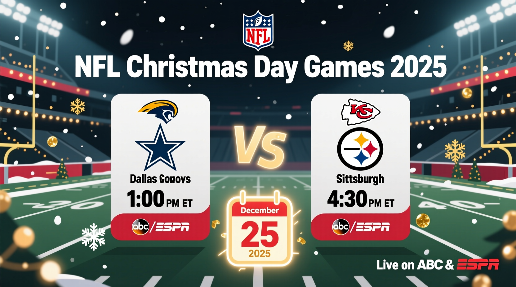 what nfl games will be played on christmas day 2024