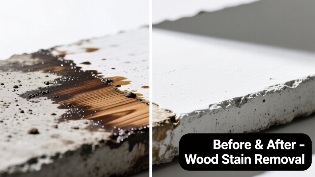 How to Remove Wood Stain from Concrete Surfaces