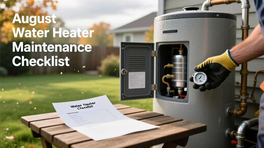August Water Heater Maintenance Checklist