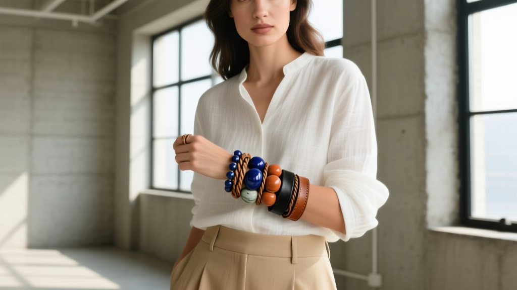 How to Layer Ceramic & Leather Bracelets Like a Pro