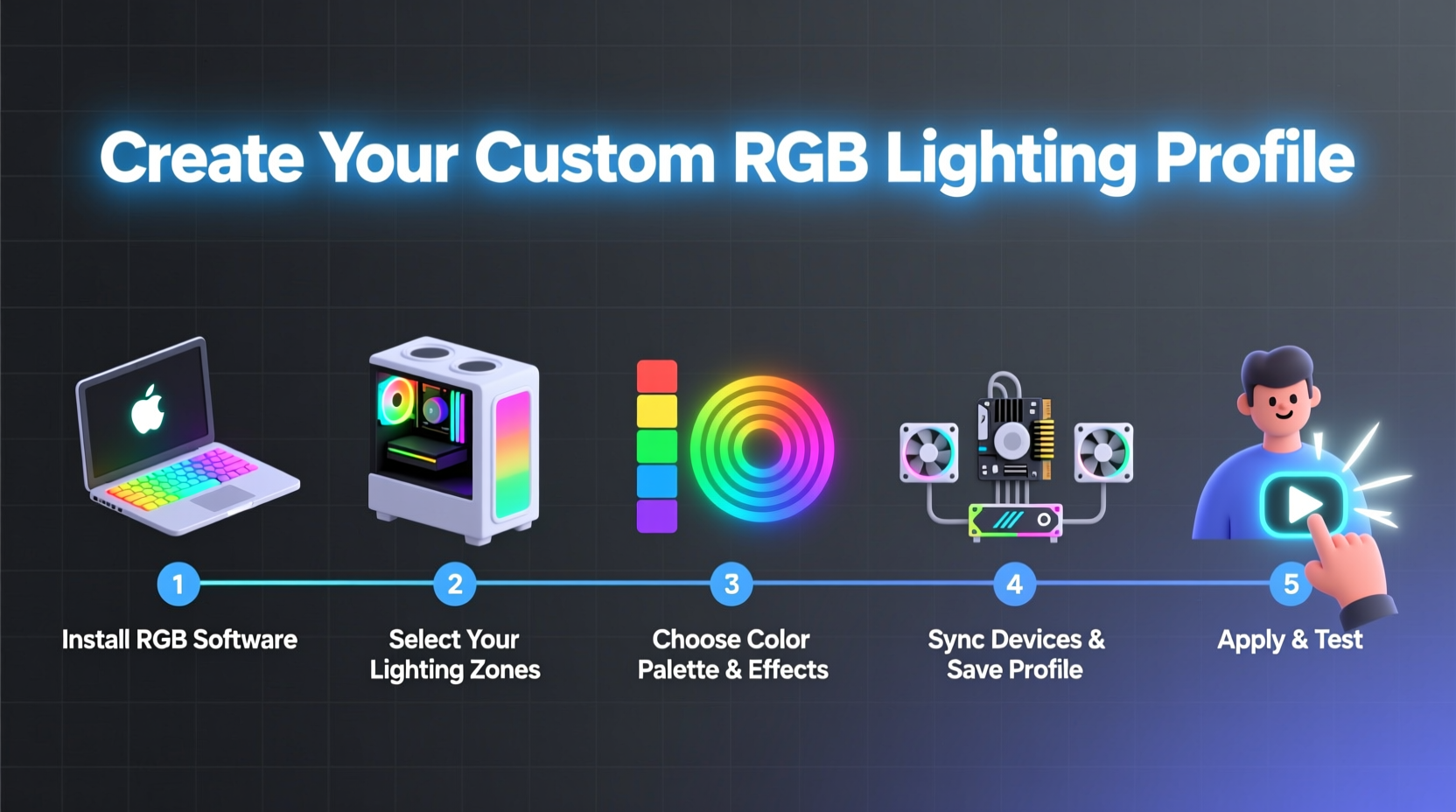 step by step guide to creating a custom rgb lighting profile for your pc