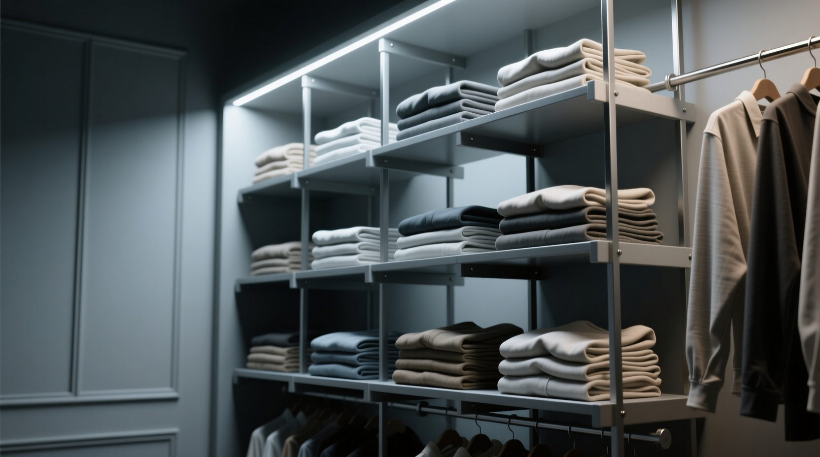 closet organization tips stop folded stacks from avalanching