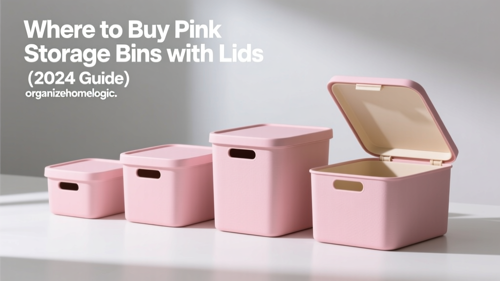 Where to Buy Pink Storage Bins with Lids (2024 Guide)
