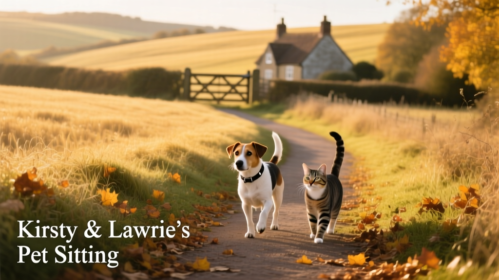 A scenic footpath winding through golden autumn fields near the South Downs