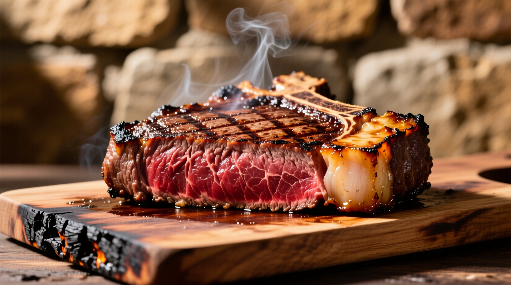 Perfectly grilled picanha steak with crispy fat cap