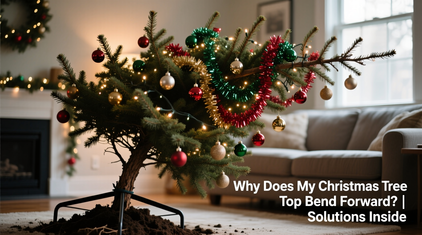 why does the top of my christmas tree always bend forward solutions