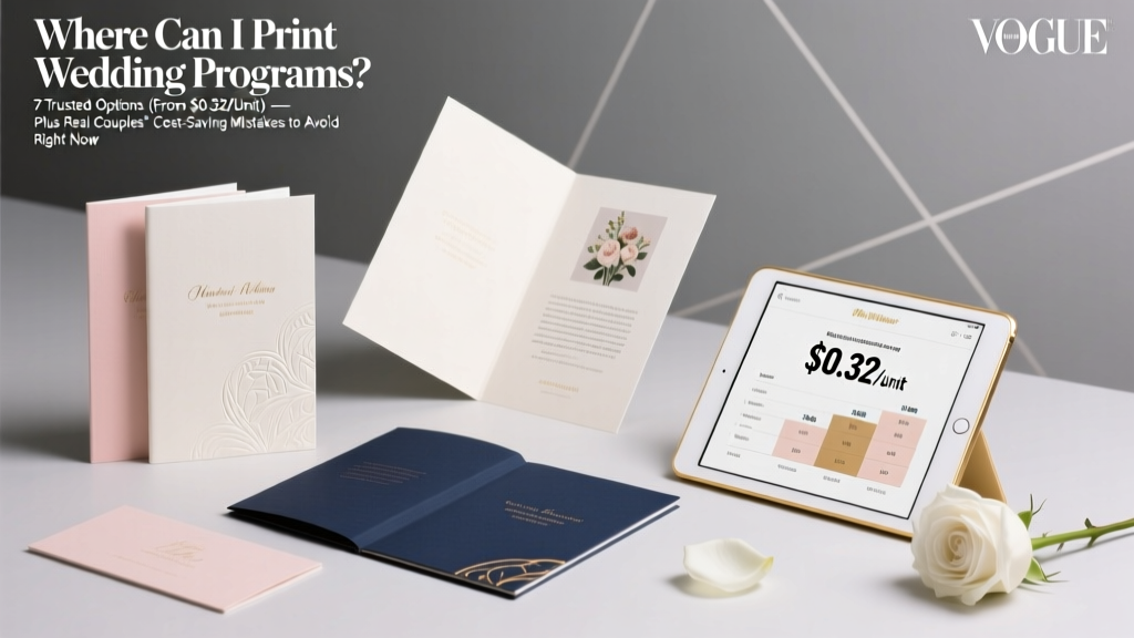 Print Wedding Programs: 7 Trusted Options (2026)