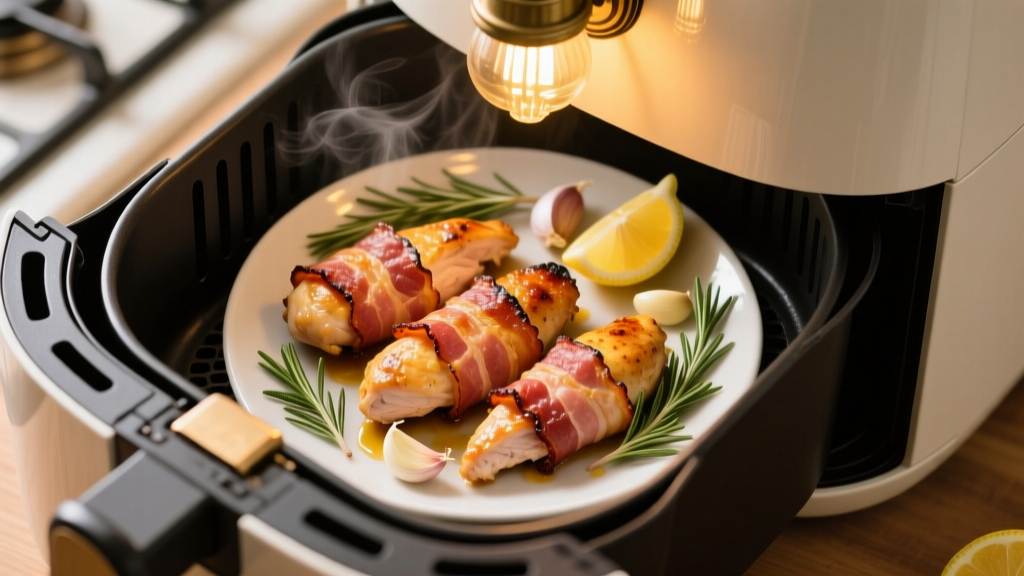 Crispy Bacon-Wrapped Chicken Tenderloins in Air Fryer