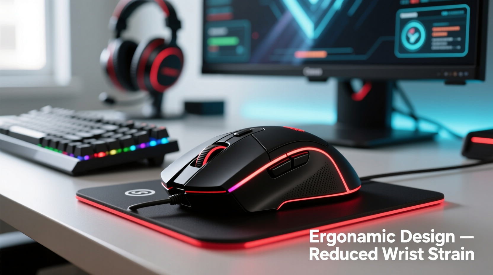 gaming mouse with thumb rest vs ergonomic design which reduces wrist strain more