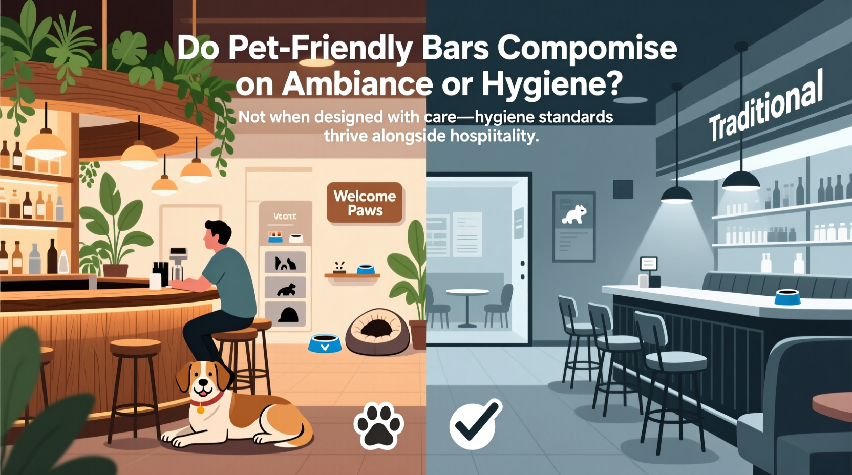 do pet-friendly bars compromise on ambiance or hygiene