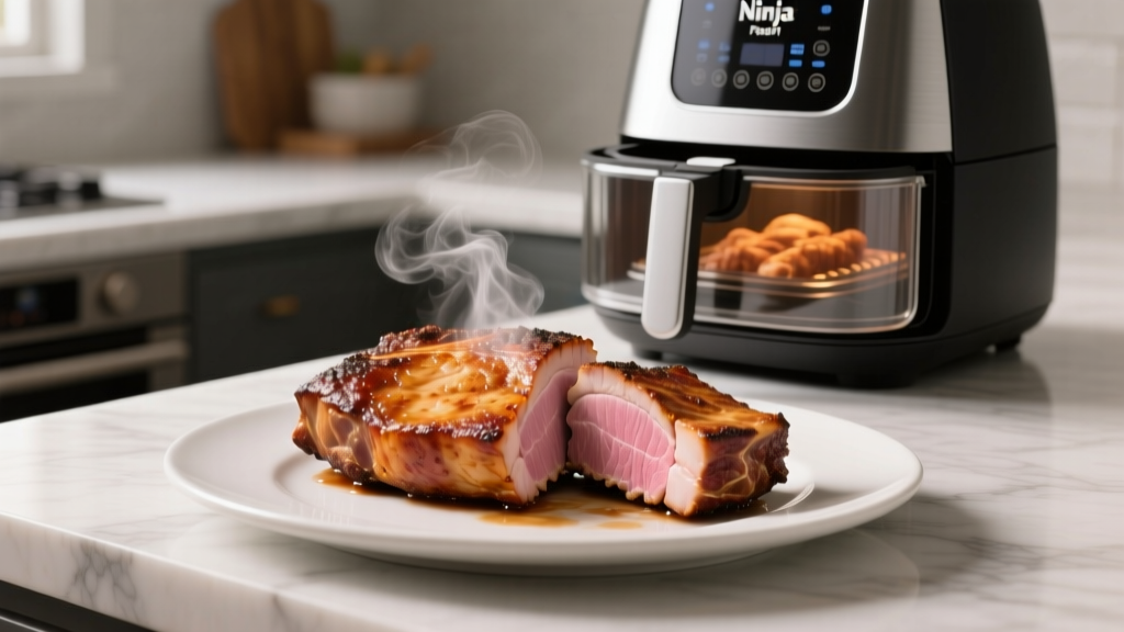 Crispy Juicy Pork Loin Chops in Ninja Foodi