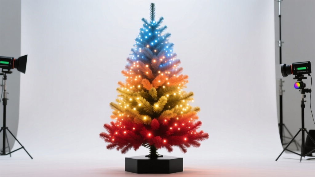How To Create A Gradient Color Scheme On A Christmas Tree With Lights