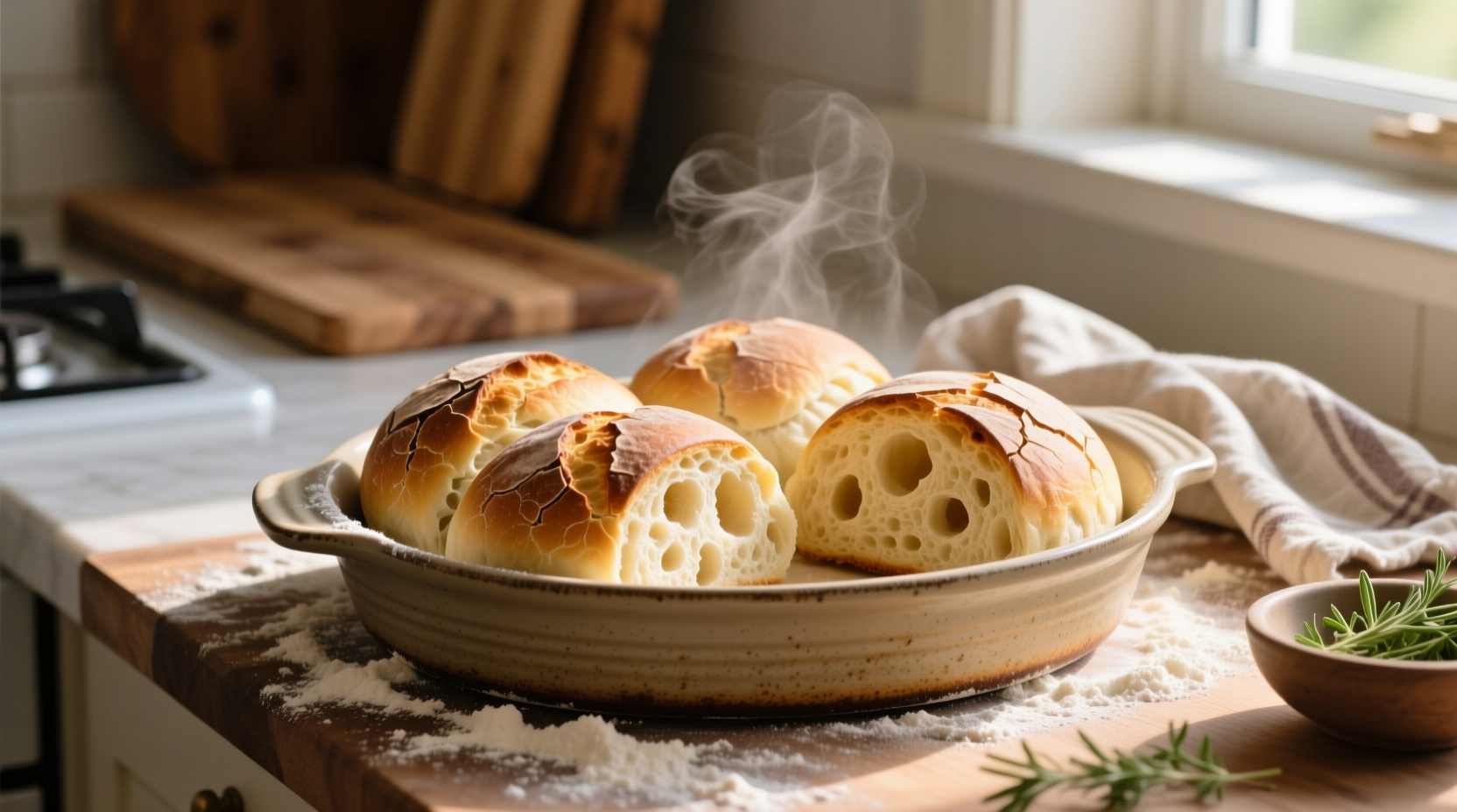 no knead dinner rolls