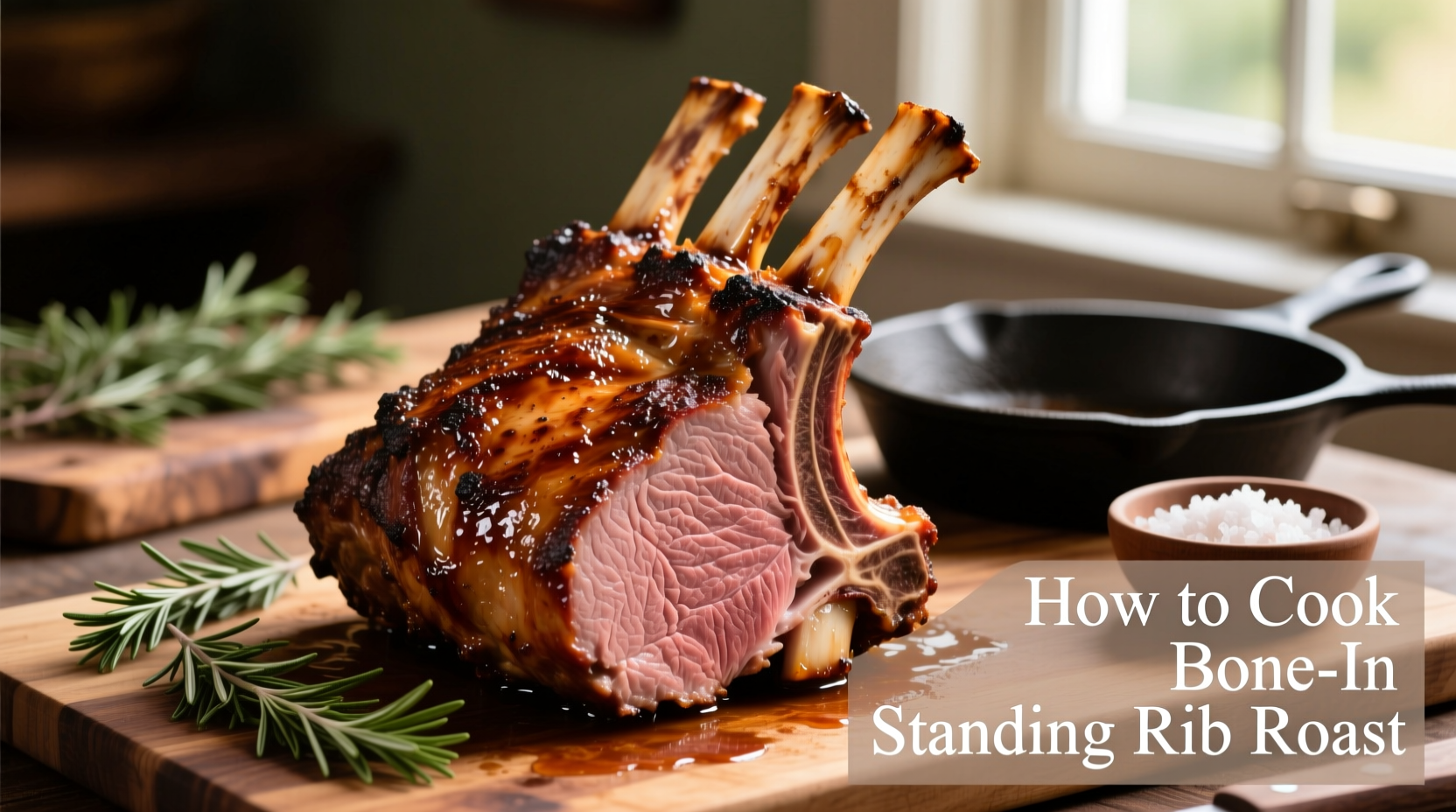 how to cook standing rib roast bone in