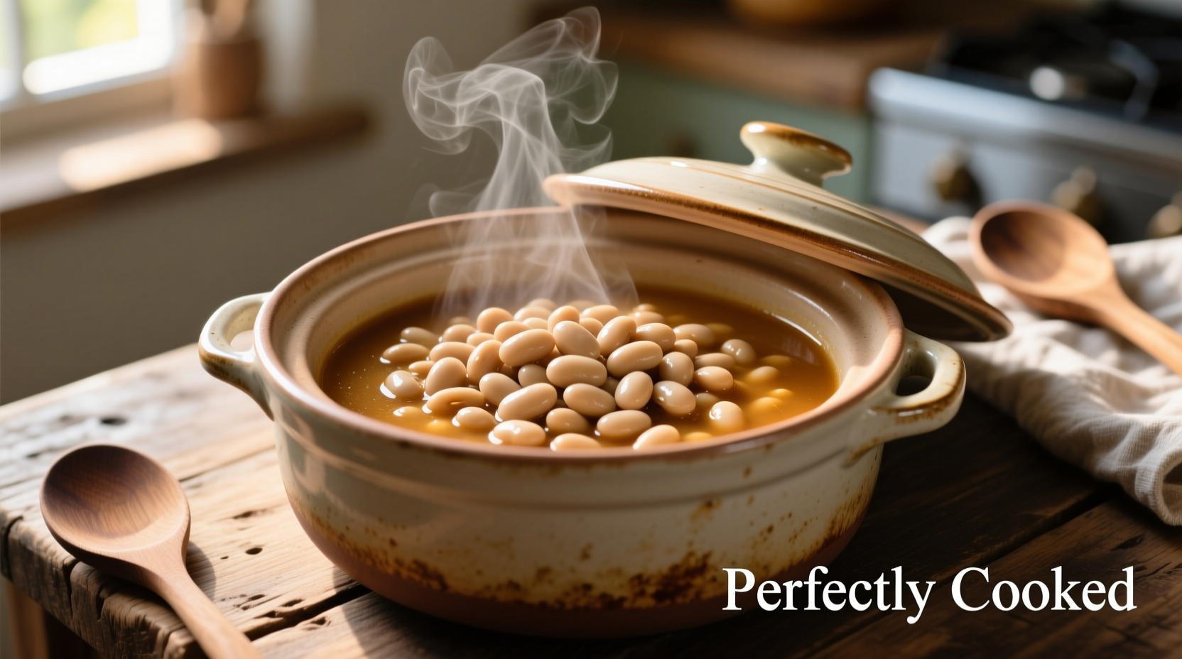 Perfectly cooked pinto beans in crock pot