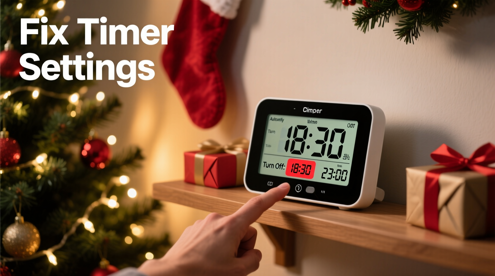 why does my timer turn off christmas lights too early fixing clock settings