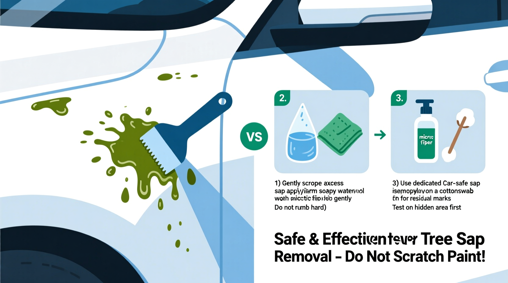 how to remove tree sap from car paint