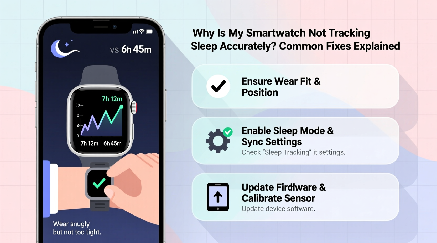 why is my smartwatch not tracking sleep accurately common fixes explained