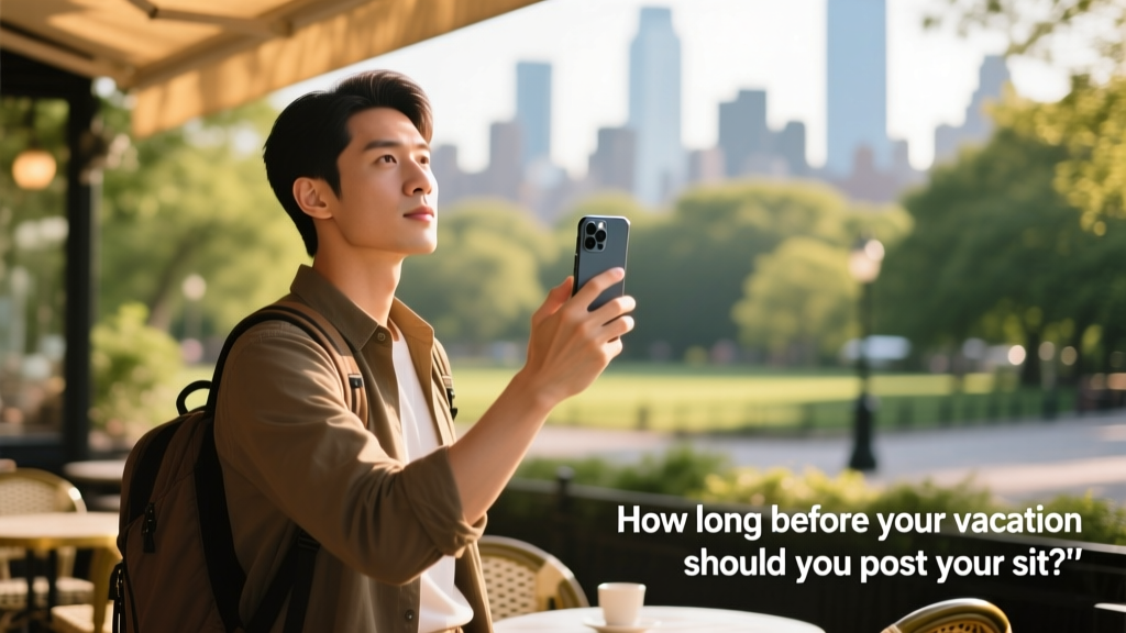 How long before your vacation should you post your sit?