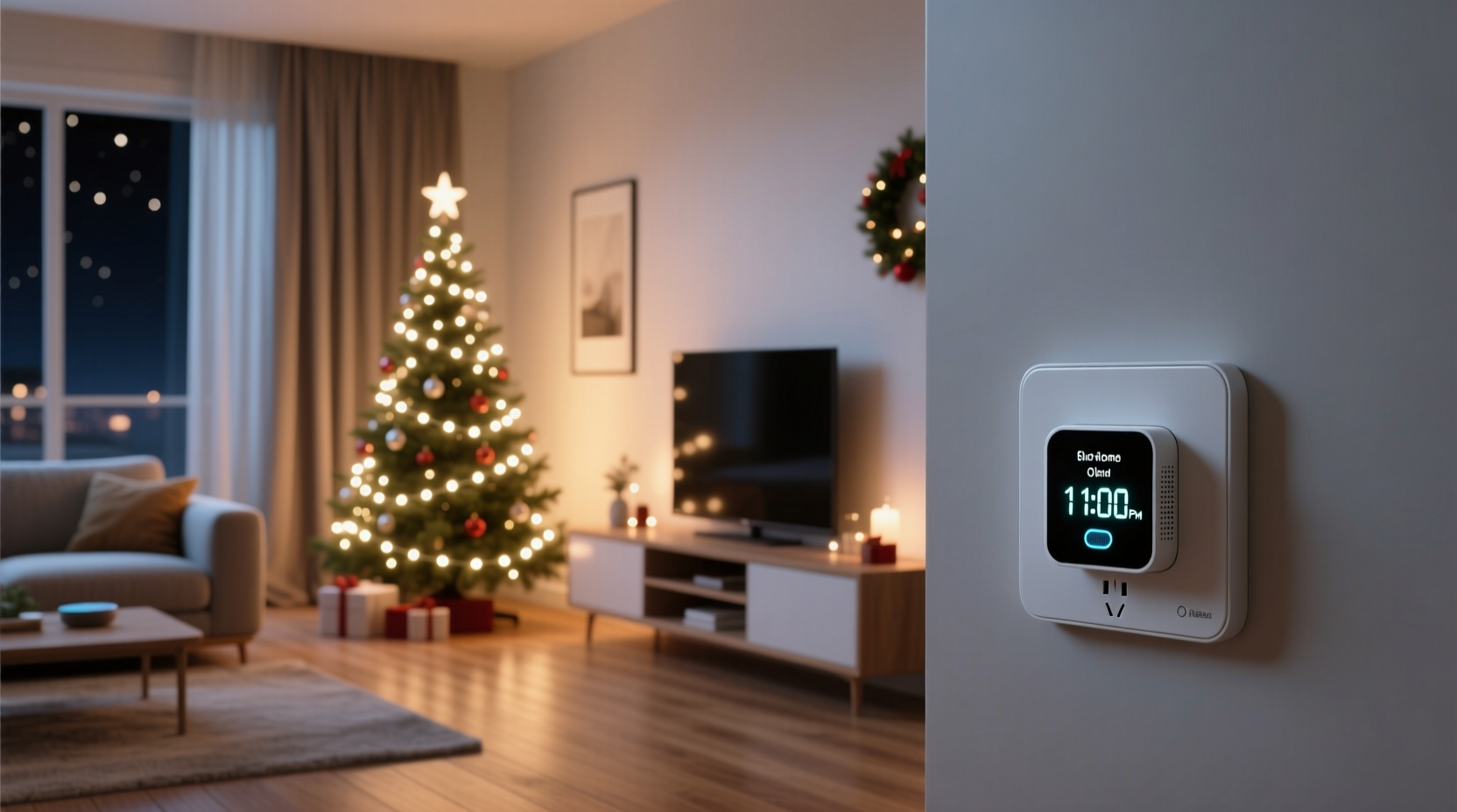 how to time christmas light displays to turn off automatically every night