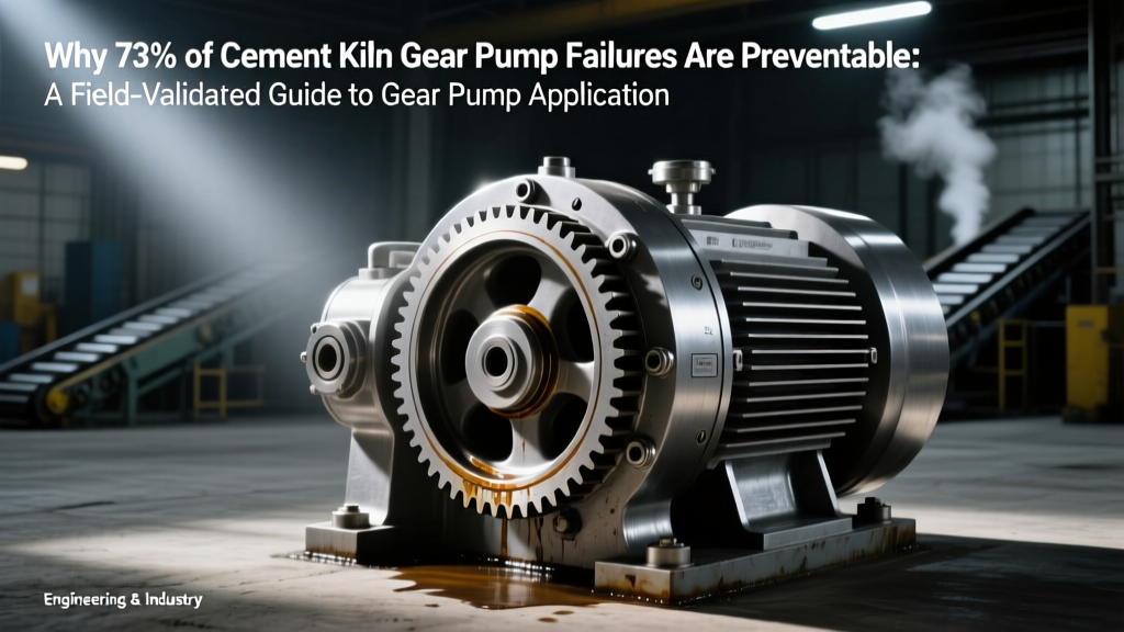 Prevent 73% of Cement Kiln Gear Pump Failures