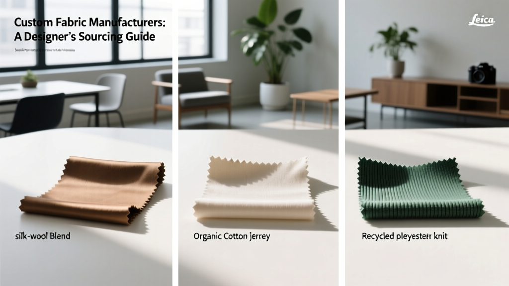 Custom Fabric Manufacturers: A Designer’s Sourcing Guide