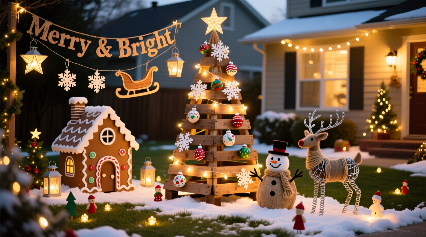 do it yourself christmas yard decorations
