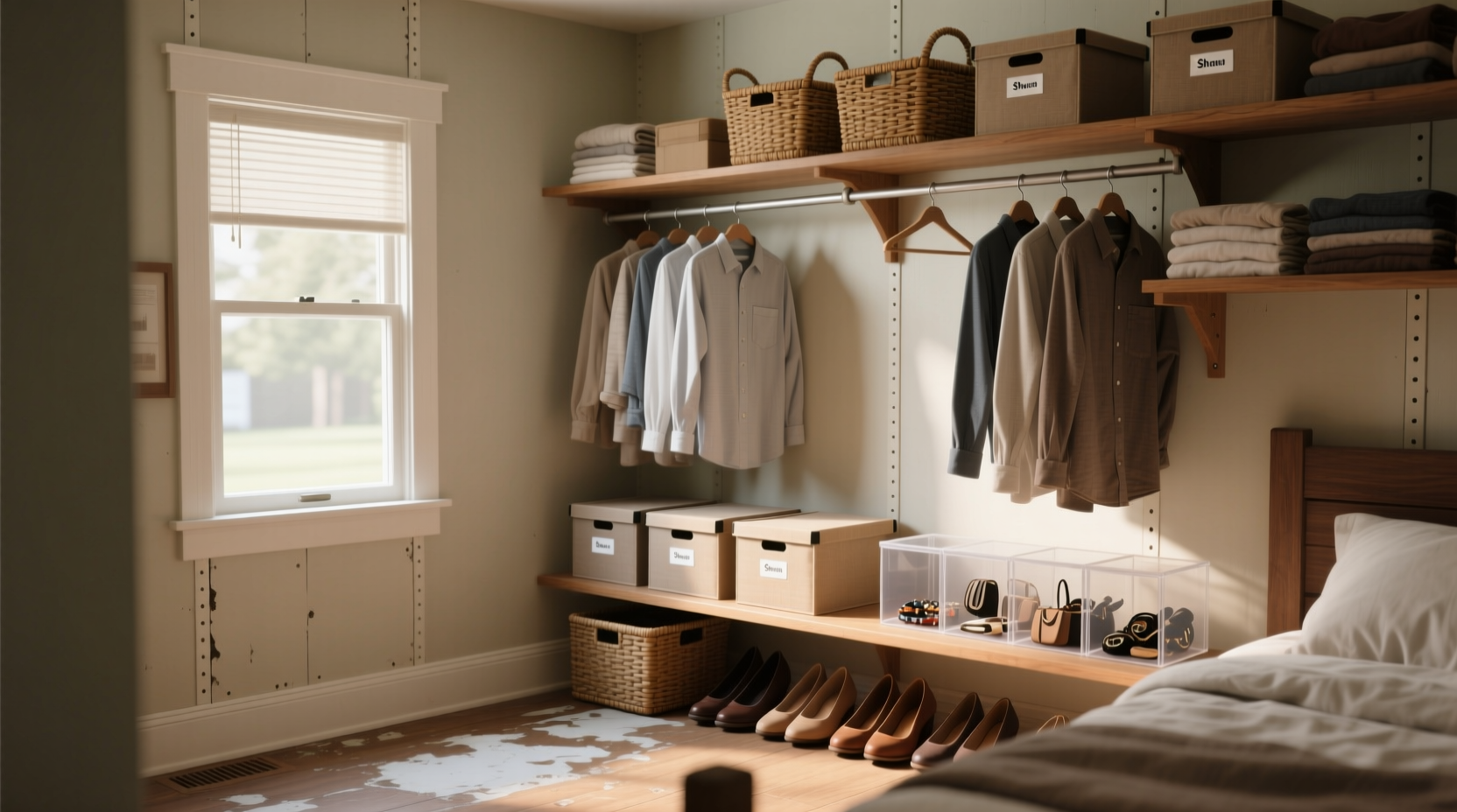 closet organization tips realistic or staged