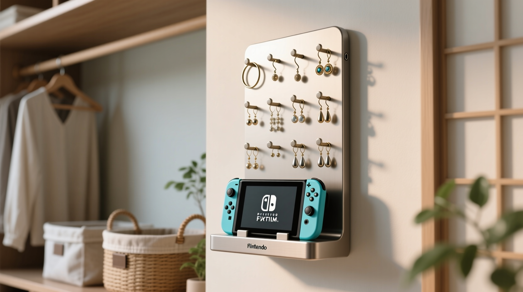 closet organization tips earring display with switch dock