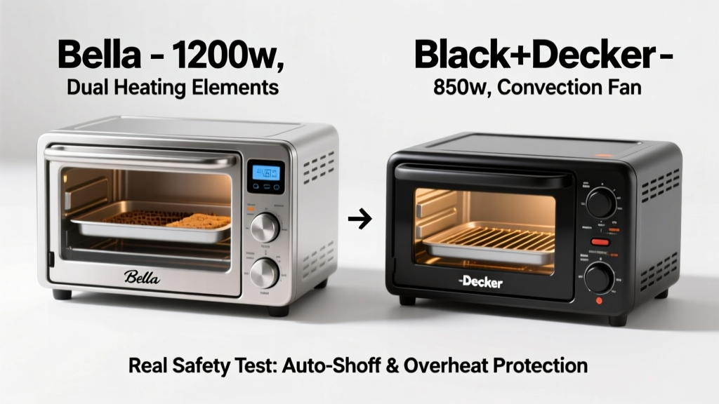 Bella vs Black & Decker Toaster Oven: Safety & Performance