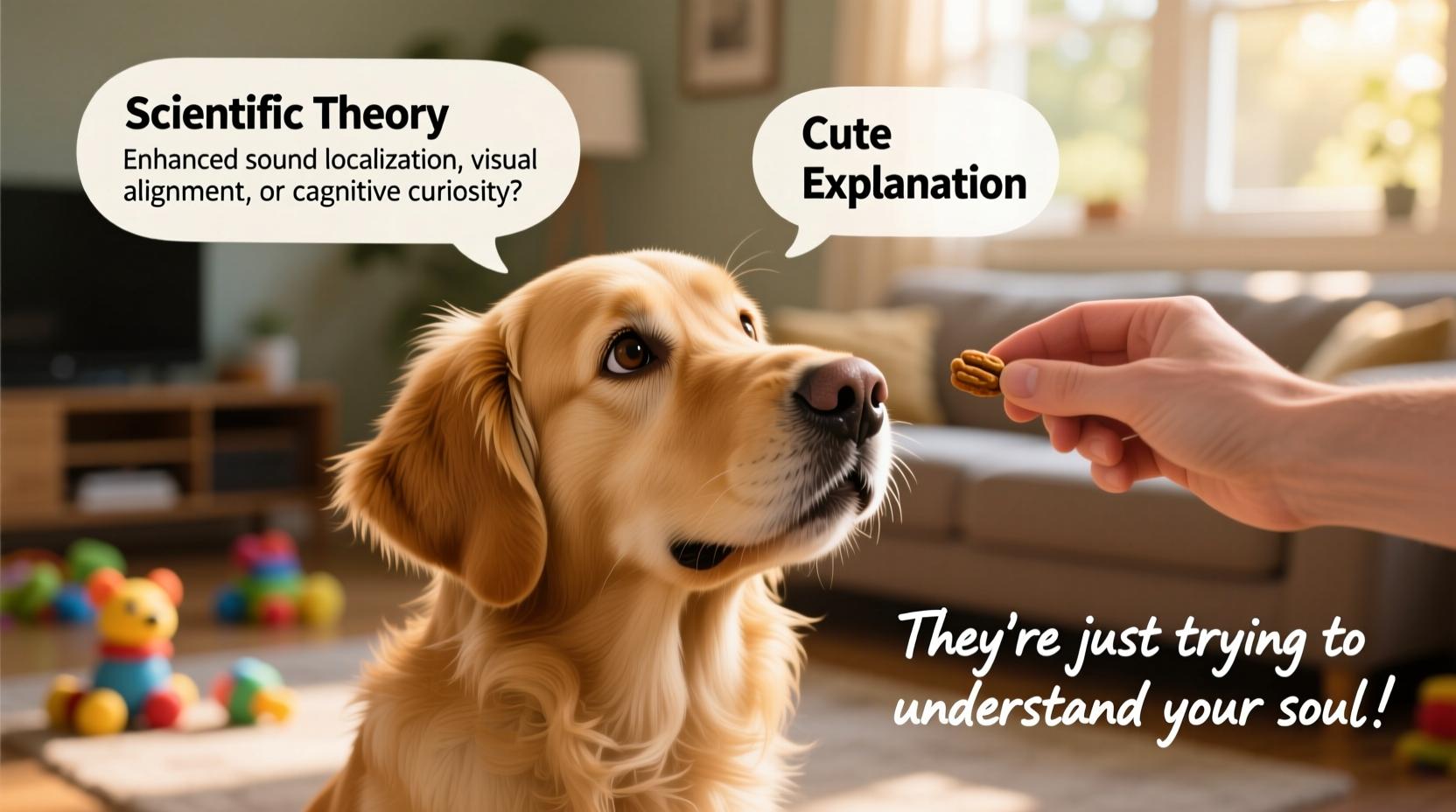 why do dogs tilt their heads scientific theories and cute explanations