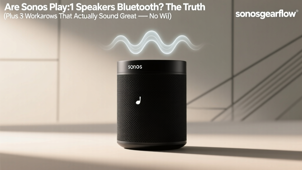 Sonos Play:1 Bluetooth? Workarounds That Sound Great (2026)