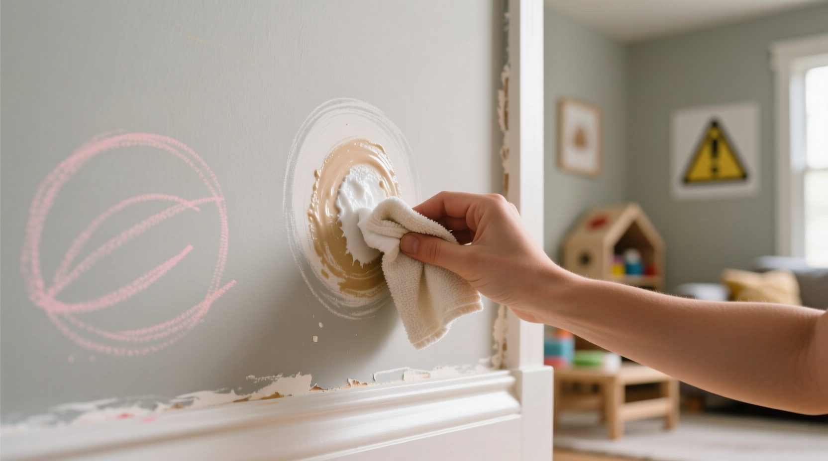 eco friendly crayon removal with mayonnaise