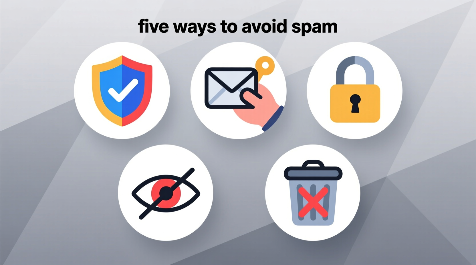 five ways to avoid spam