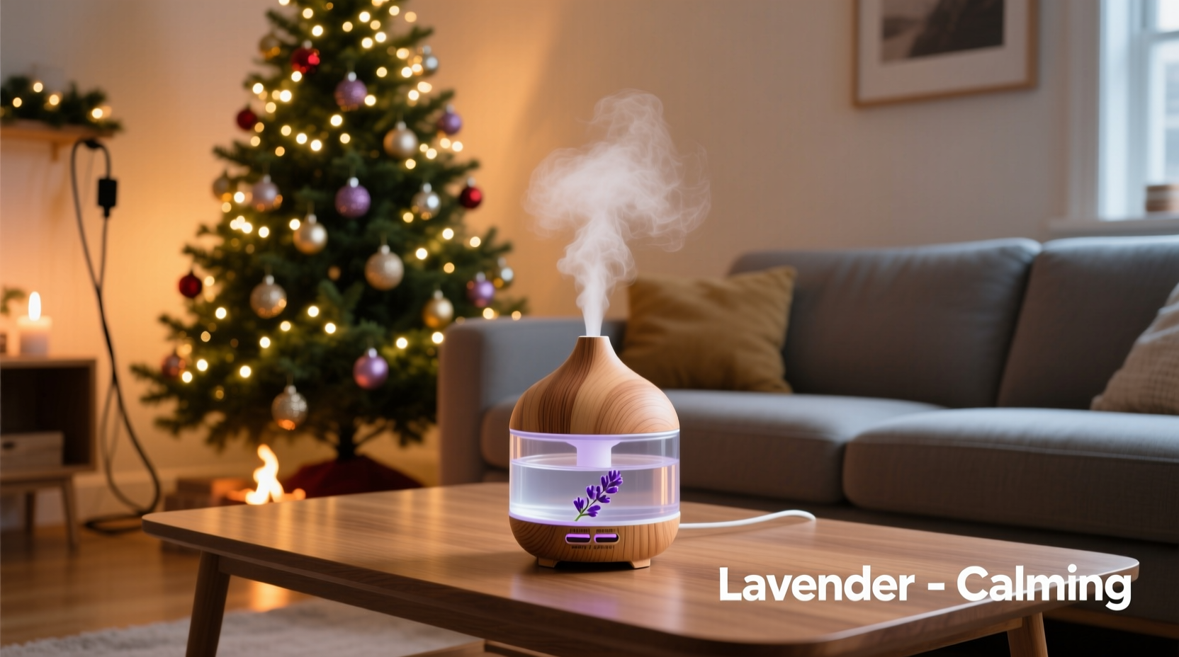 how to use essential oil diffusers safely near christmas trees