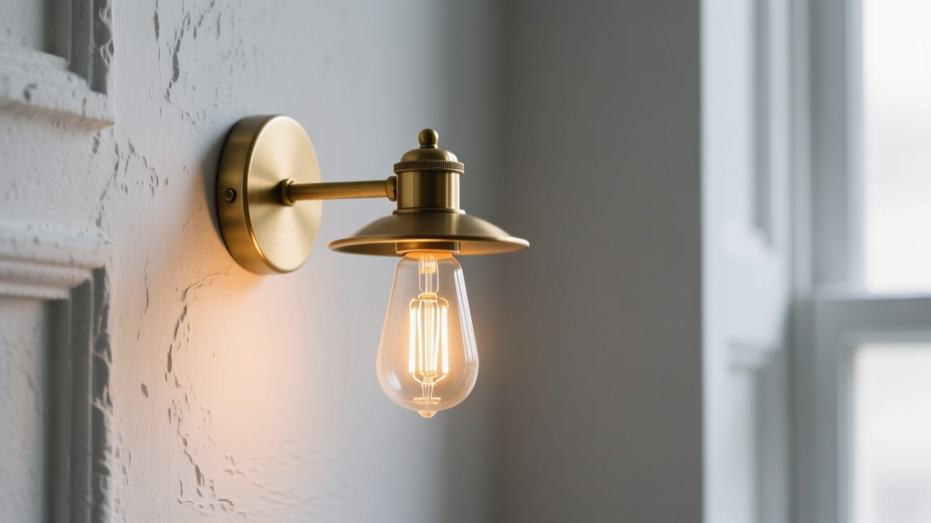 Retrofit Vintage Sconces with LED Filament Bulbs