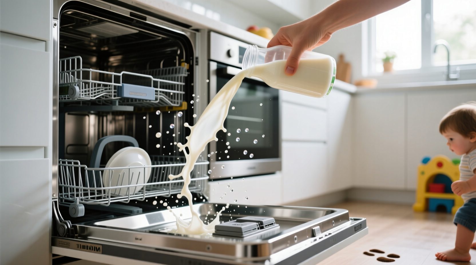 Avoid Kid Spills by Pouring Over an Open Dishwasher: Science & Safety Guide