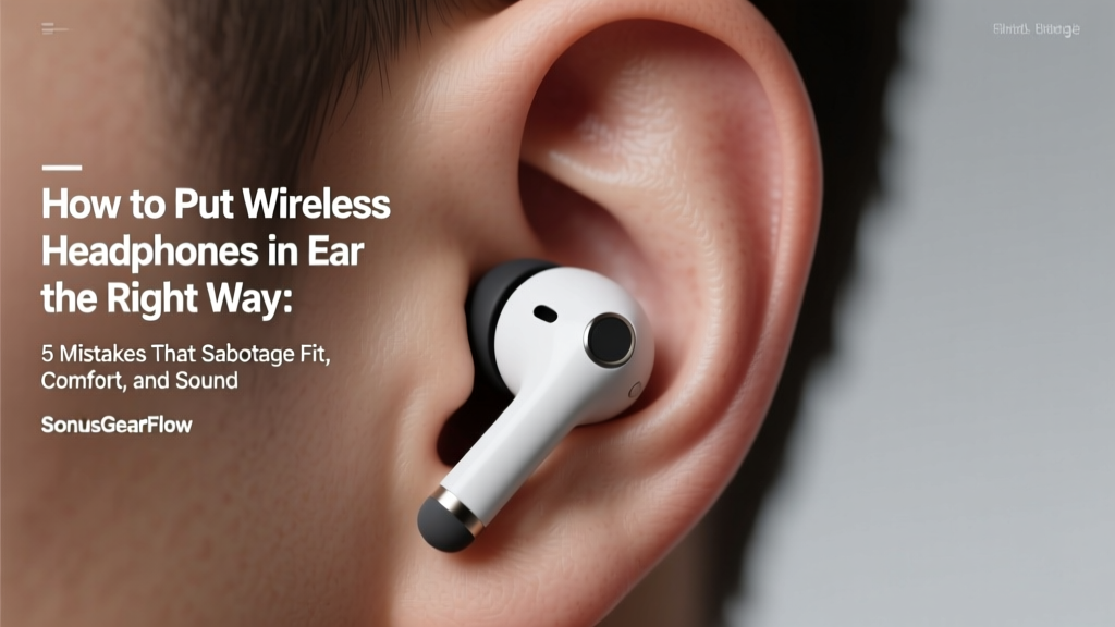 How to Put Wireless Headphones in Ear Correctly