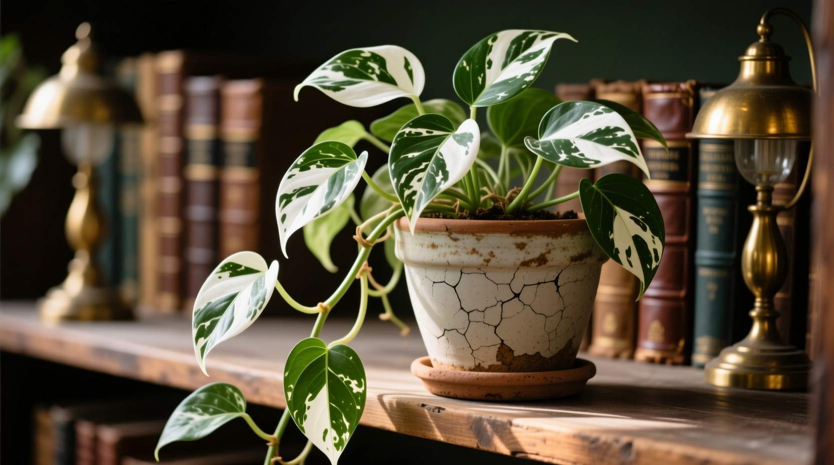 golden pothos white variegation