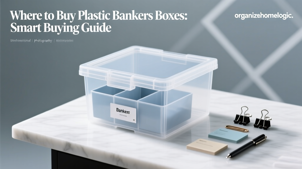 Where to Buy Plastic Bankers Boxes: Smart Buying Guide